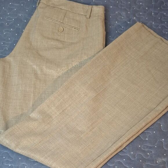 Express Stylist Gold Dress Pants size 8 - Picture 1 of 6